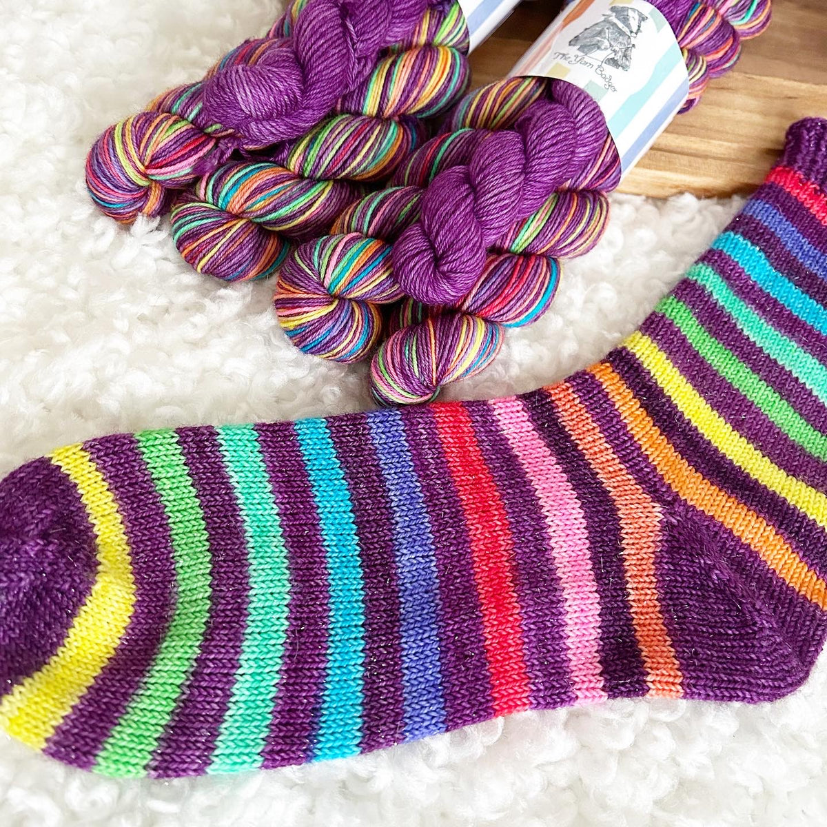 Self striping sock yarn discount