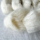 Mohair and Silk Fluff undyed 50g