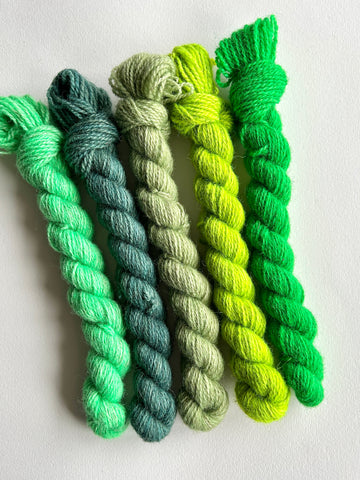 100% nsw Shetland Mini Skein Sets