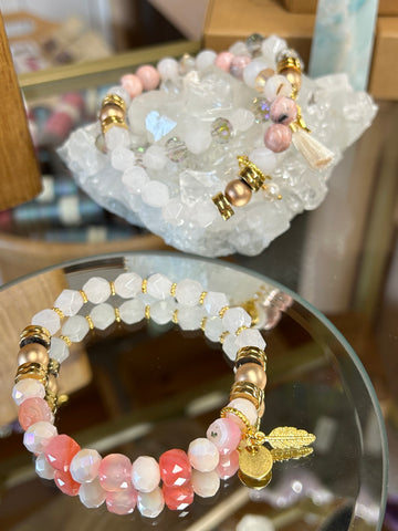 Pink Duo Gemstone Bracelet