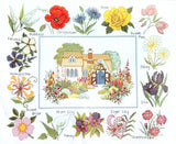 Cottage Garden 16 3/4” x 20.5” Cross Stitch Kit
