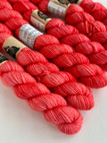 20g Strawberry Red Merino Sock Mini