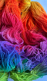 100g Shetland Yarn Hand Painted Rainbow 4ply