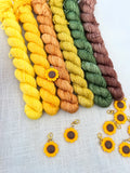 Sunflower Mini Skein Set 6 x 20g Merino Sock
