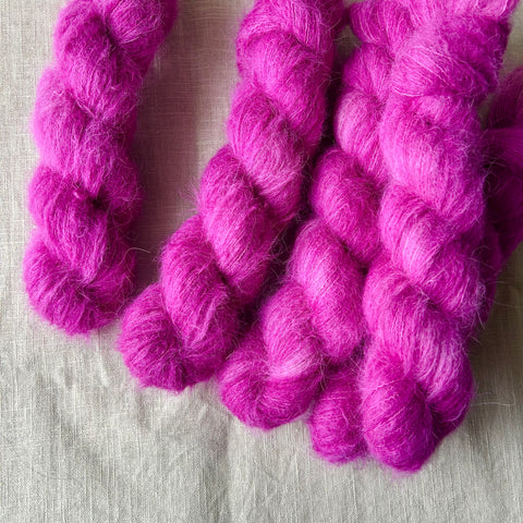 40% off Sale - Purple Azalea Alpaca Fluff Lace