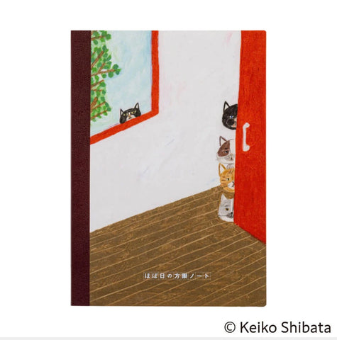 Hobonichi A6 Grid Notebook Keiko Shibata: Who Came?