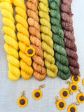 Sunflower Mini Skein Set 6 x 20g Merino Sock