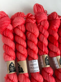 20g Strawberry Red Merino Sock Mini