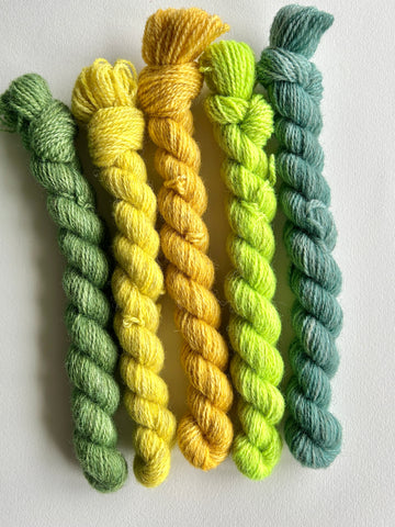 100% nsw Shetland Mini Skein Sets