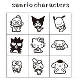 Beverly Sanrio Puroland Characters Stamp Set