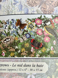 ‘Hedgerows’ from DMC 12” x 6” 16ct