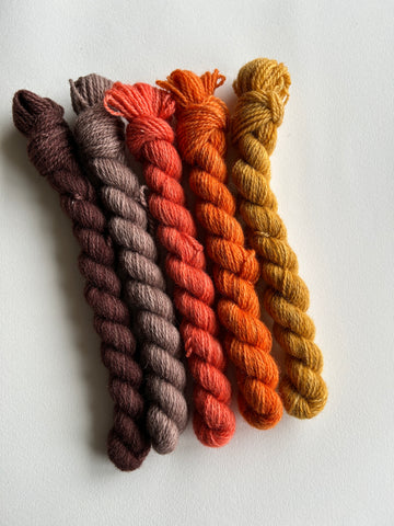 100% nsw Shetland Mini Skein Sets