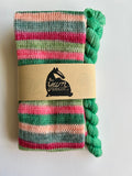 100g Sock Tube set: The Rose Fairy BFL/nylon