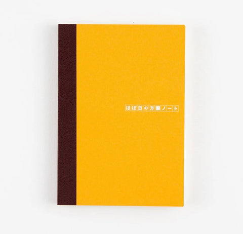 Hobonichi A6 Grid Notebook Yellow