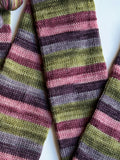 100g Sock Tube set: Olive Ewe BFL/nylon