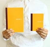 Hobonichi A6 Grid Notebook Yellow
