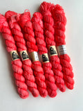 20g Strawberry Red Merino Sock Mini
