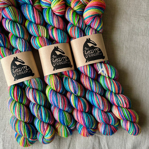 Triple Rainbow Self Striping Yarn