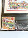 Autumn on the Farm 17” x 9” Cross Stitch 14ct