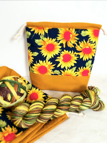 Sunflower Project Bag