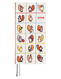 Hobonichi 2026 Squirrels Moving Day Weeks Planner English (Jan Start)