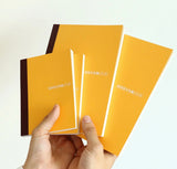 Hobonichi A6 Grid Notebook Yellow