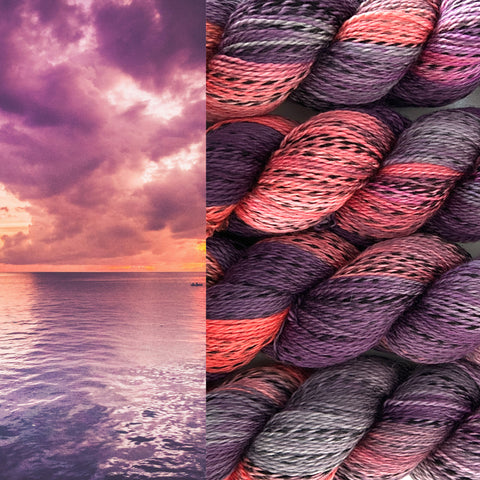 Sunset Tides Zebra Superwash Merino