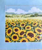 Sunflower Field Tapestry Wool Kit 12” x 9”