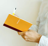 Hobonichi A6 Grid Notebook Yellow