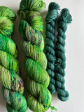 The Water Lillies on Merino/nylon Sock