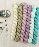 Fluorite 6 x 20g Merino Mini Skein Set