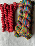 Winter Rainbow Self Striping Sock Yarn 100g + 20g