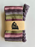 100g Sock Tube set: Olive Ewe BFL/nylon