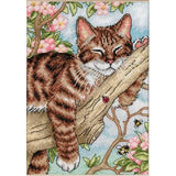 Dimensions Gold Collection Napping Kitten 5” x 7”