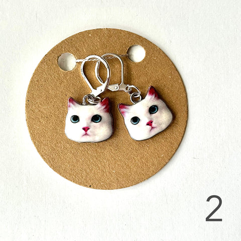 Cats! Stitch markers & progress markers