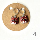 Cats! Stitch markers & progress markers