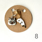 Cats! Stitch markers & progress markers