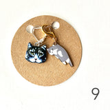 Cats! Stitch markers & progress markers