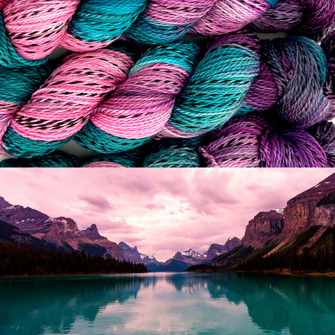 Dusky Lake Zebra Superwash Merino