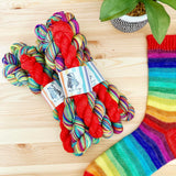Double Rainbow Self Striping Sock Yarn