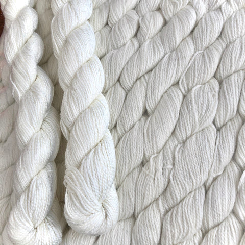 20g natural white mini skein 80M Sock yarn